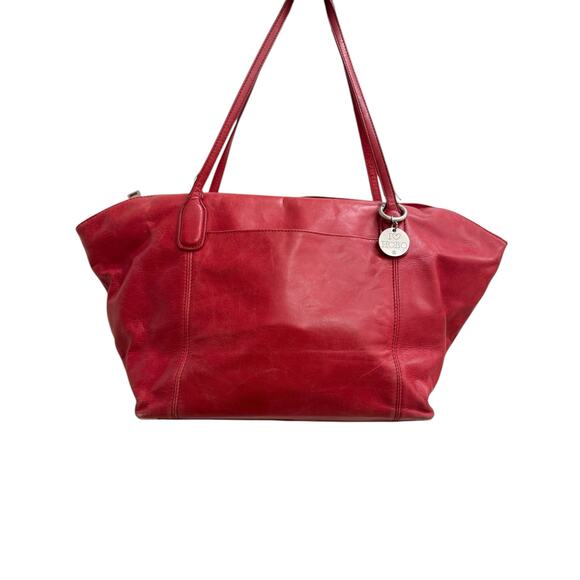 Hobo International Red Patti Leather Tote Shoulder Top Handle Bag - Picture 8 of 9